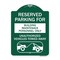 Signmission Reserved Parking for Building Maintenance Personnel Only Unauthorized Vehicles Towed, GW-1824-23129 A-DES-GW-1824-23129 - alternate 1